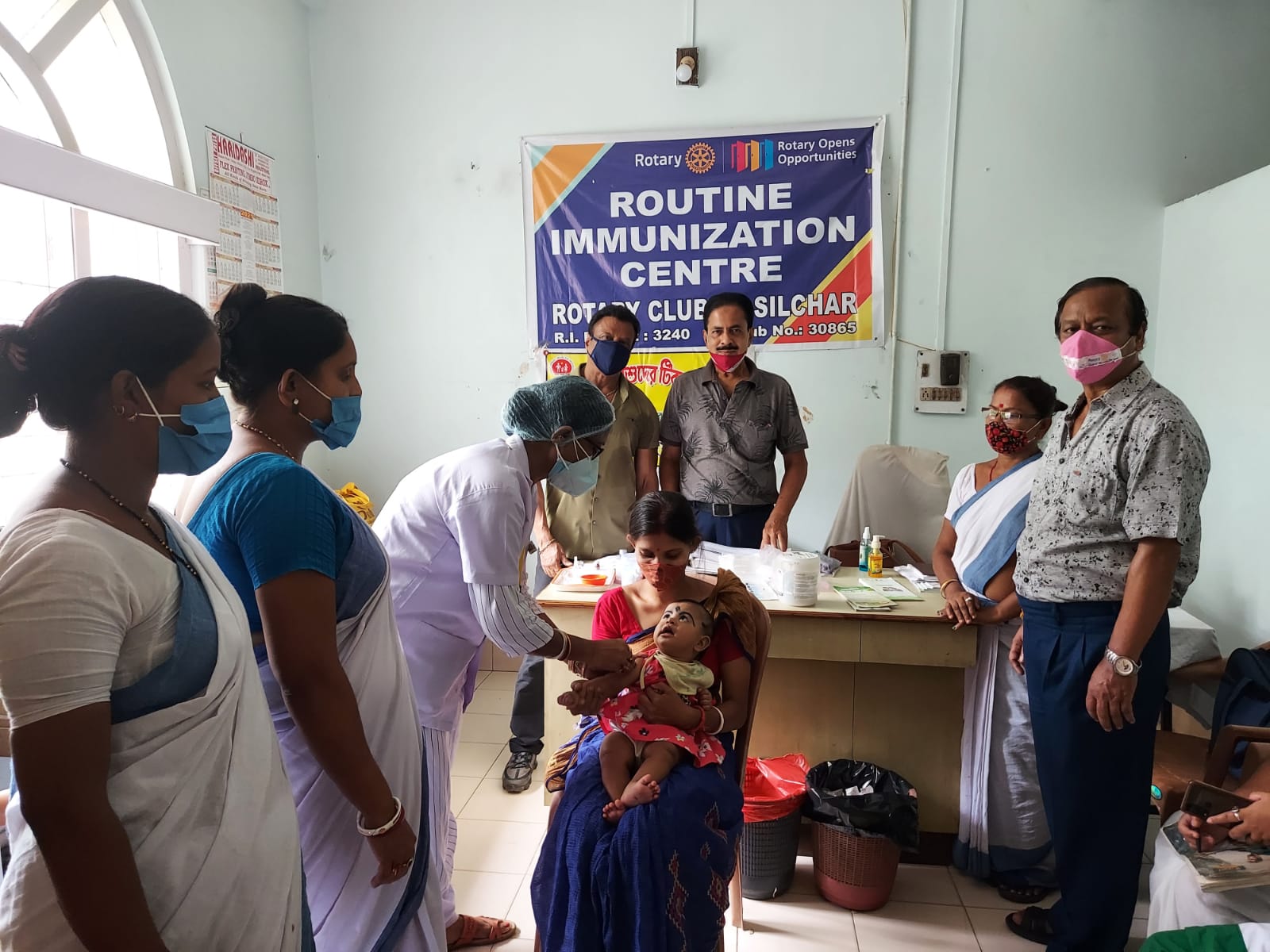 Routine Immunization Camp At Rotary Club OPD
