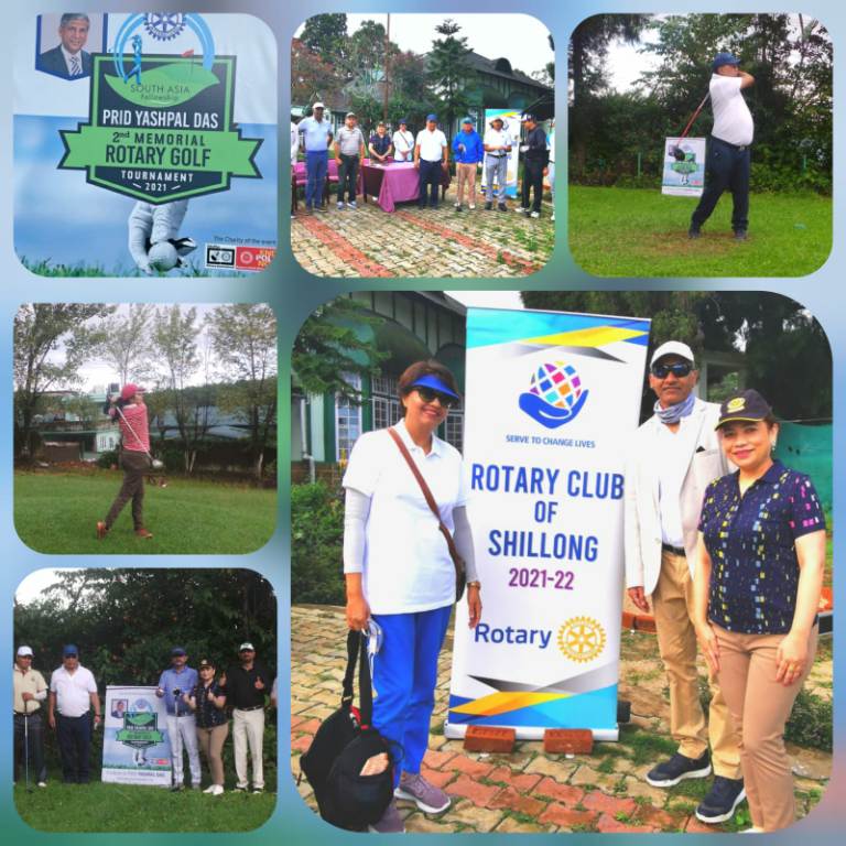 2nd edition of PRID Yashpal Das memorial Rotary Golf tournament being played on 19th September 2021 at the Shillong Golf Course of Shillong Club Ltd.