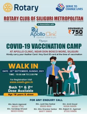 9th Covid 19 Vaccination Camp (Apollo Clinic) 26-9-21