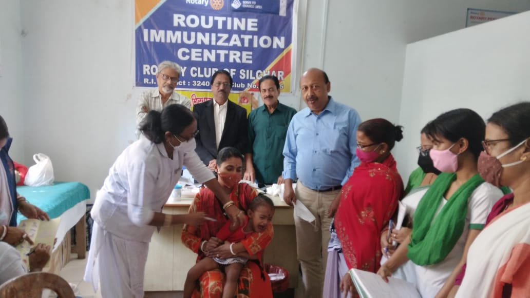Routine Immunization Camp At Rotary Club OPD
