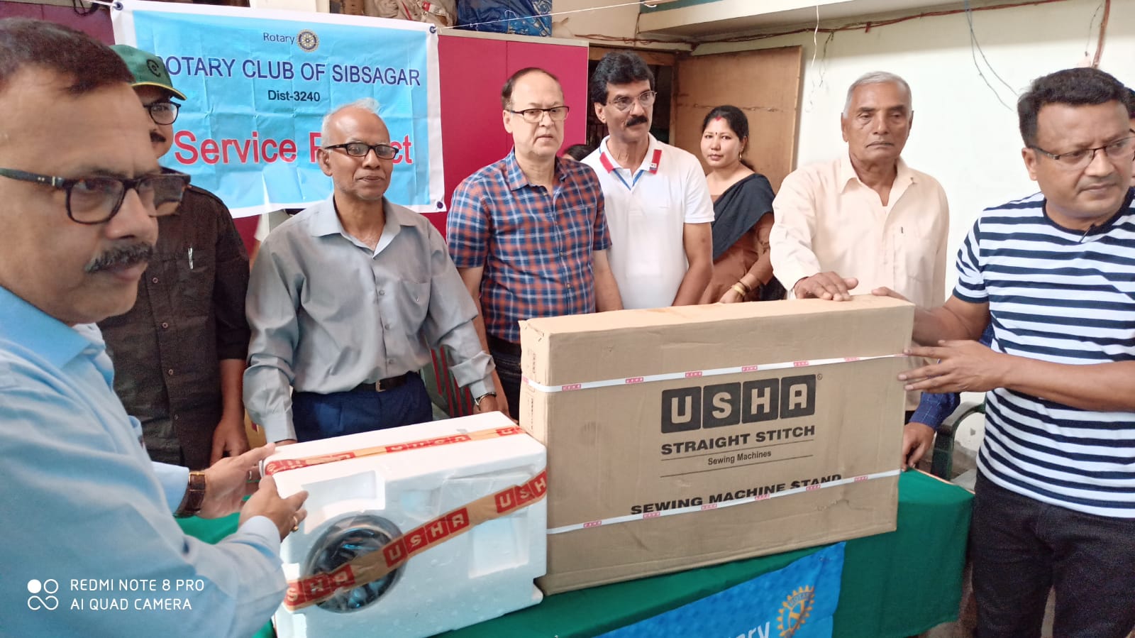 Handing over of 4 nos Sewing Machines to Human Welfare Society