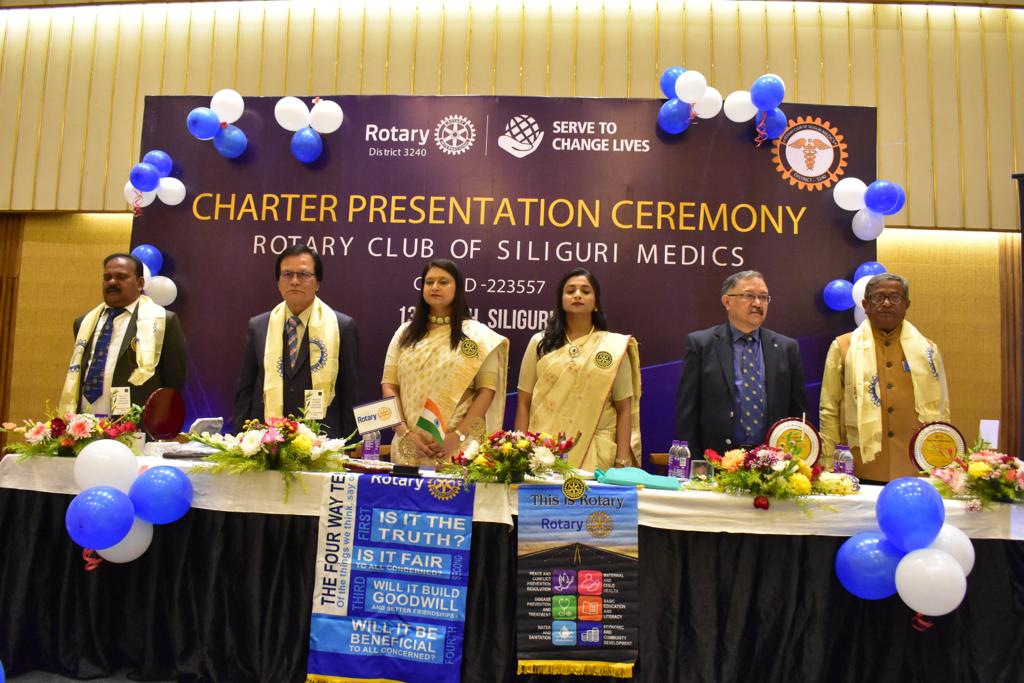 Charter presentation of new Club