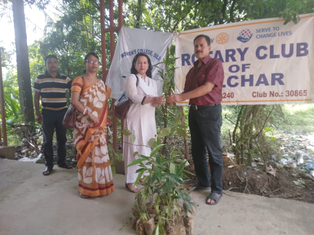 Plantation of saplings in association with Women’s college Silchar.