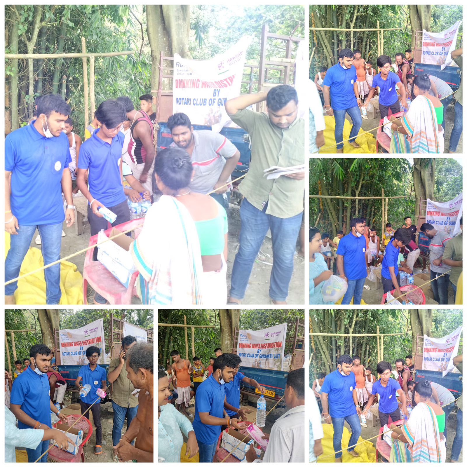 DRINKING WATER FOR FLOOD RELIEF AT SIPHAJHAR, ASSAM