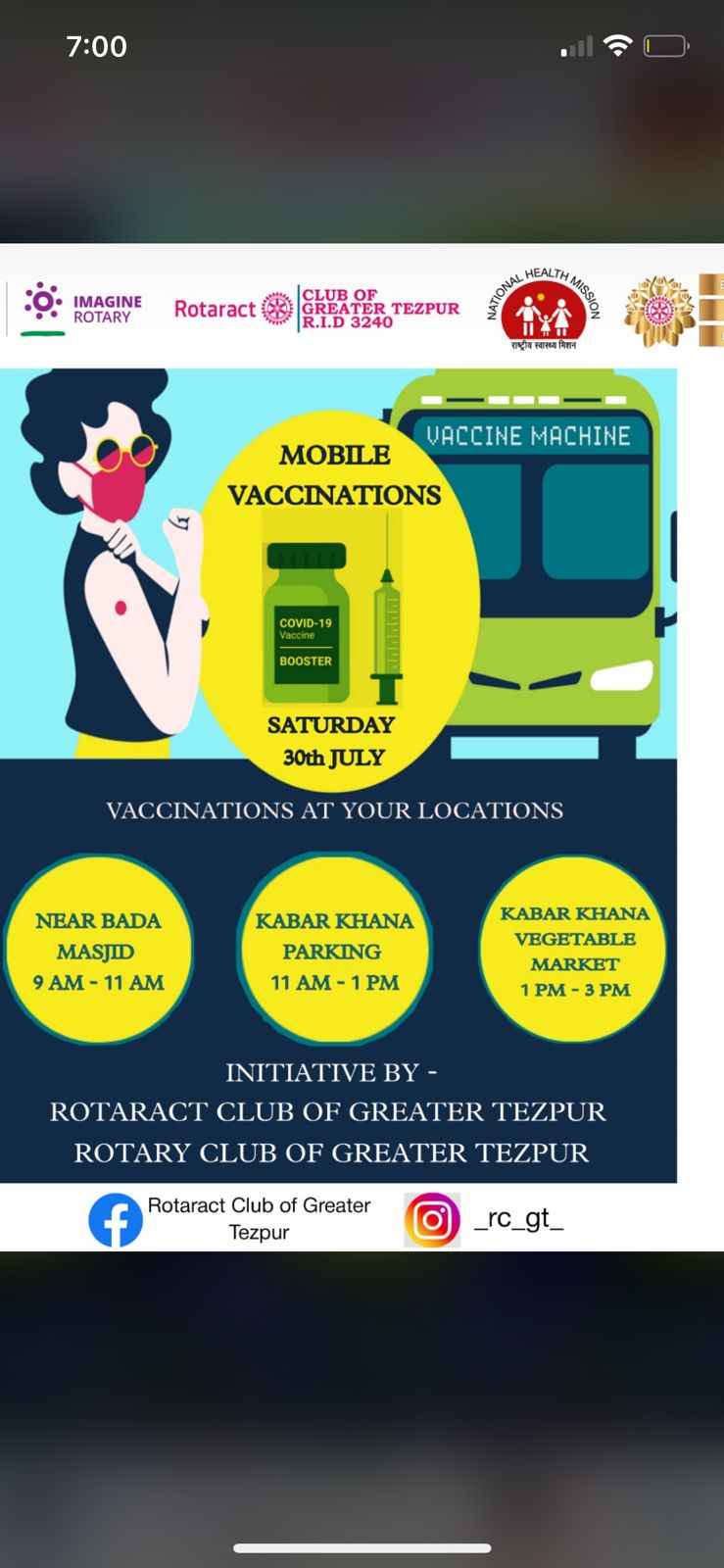 Mobile Booster Vaccination Camp