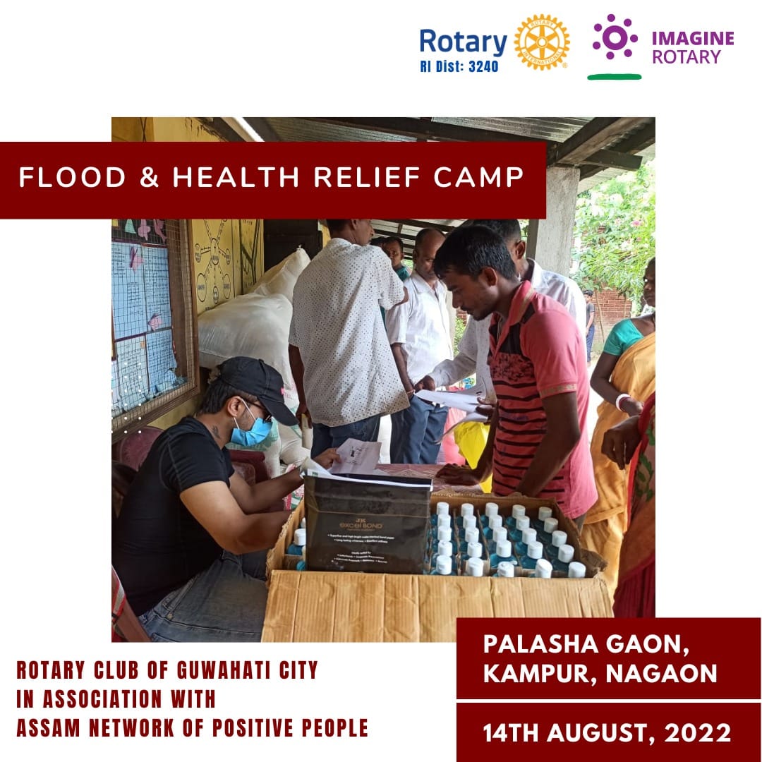 Flood relief and health camp