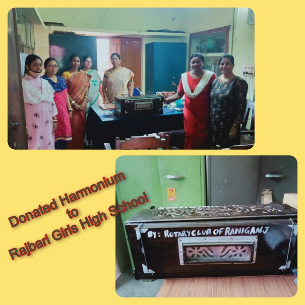 Doanation of Harmonium at Rajbari Girls High School