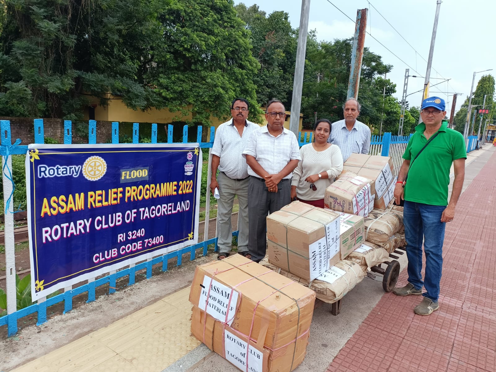 Assam Flood relief material/items despatch