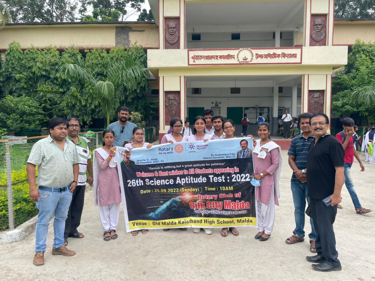 Welcome & Best wishes to All Students Appearing in @ 26th Science Aptitude Test: 2022