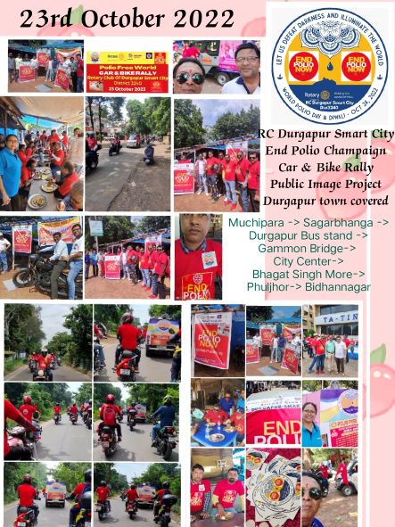 World Polio Awareness Champaign through Car & Bike Rally