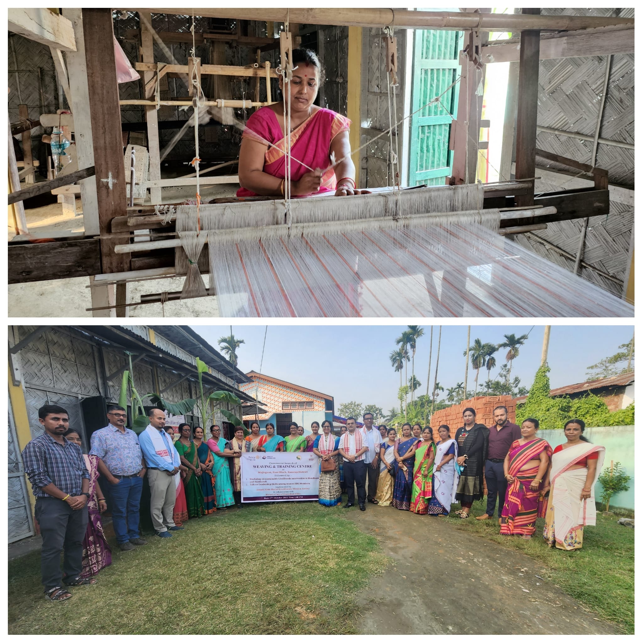 Project on Women Empowerment by launching Weaving and Training Centre.