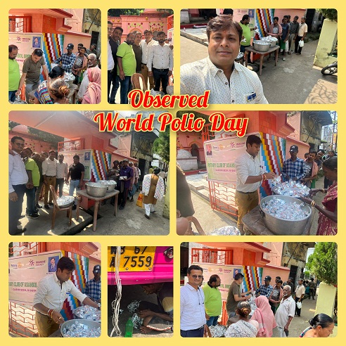 Observed World Food Day by distributing Food Packets to the needy
