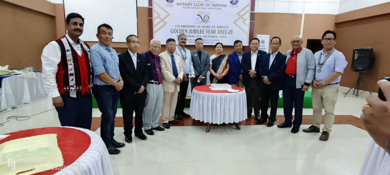 Rotary Club of Imphal celebrates 50th Foundation Day on 31st Oct’2022