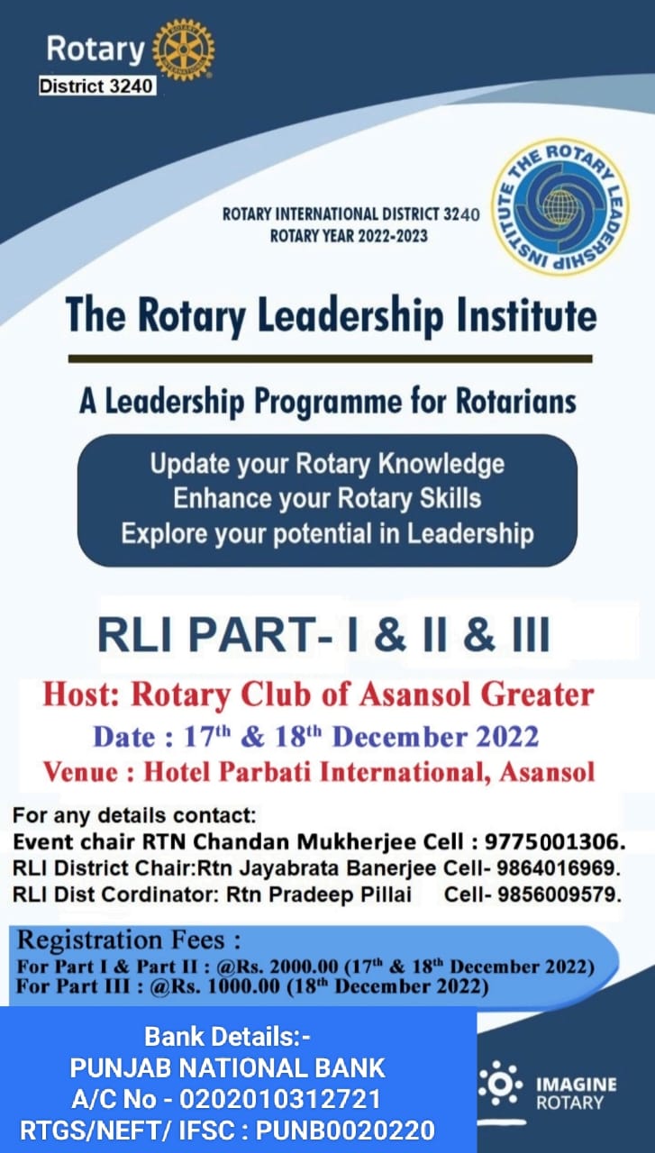 THE ROTARY LEADERSHIP INSTITUTE
