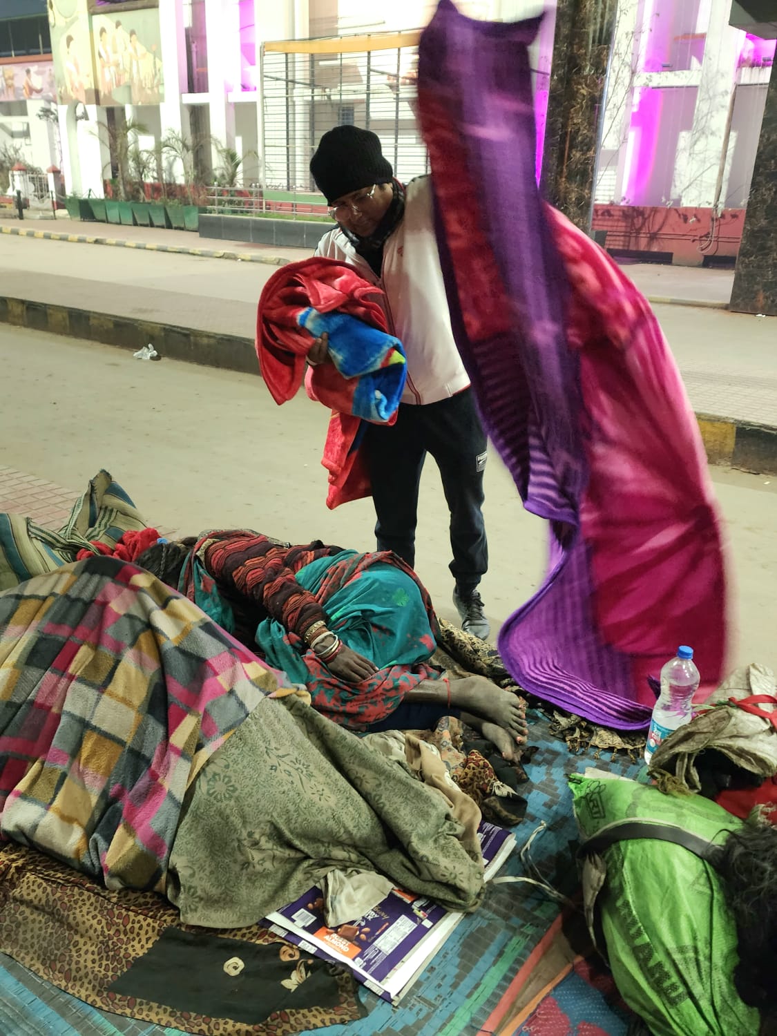 DISTRIBUTION OF BLANKETS