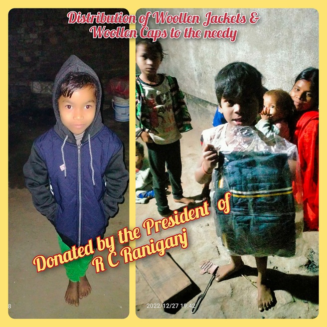 Distribution of Woolen Jackets and Woolen Caps to the Needy Children