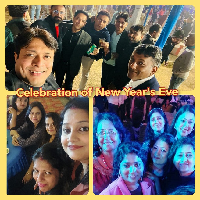 Celebration of New Years Eve2023 at Asansol Club with our Rotary Family.