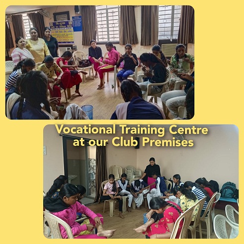 Vocational Training Project: Beauty Parlour and Grooming Classes at our Club Premises