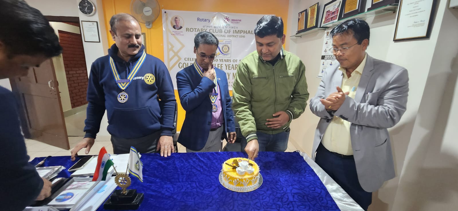 Rotary Club of Imphal celebrates 118th Rotary Anniversary & inaugurates Vocational Training