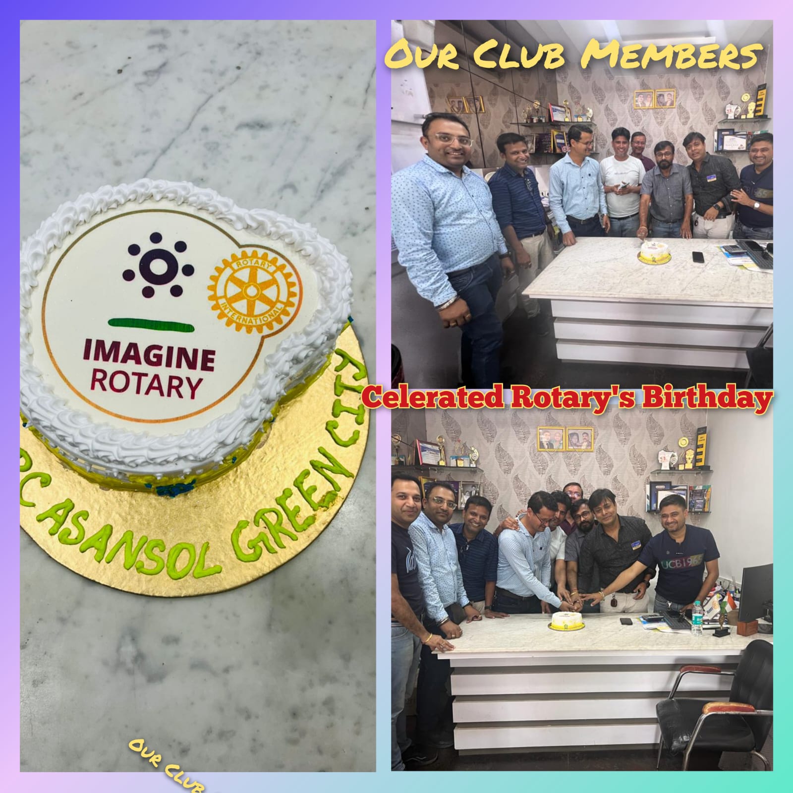Celebration of Rotary’s 118th Birth Anniversary in our club meeting