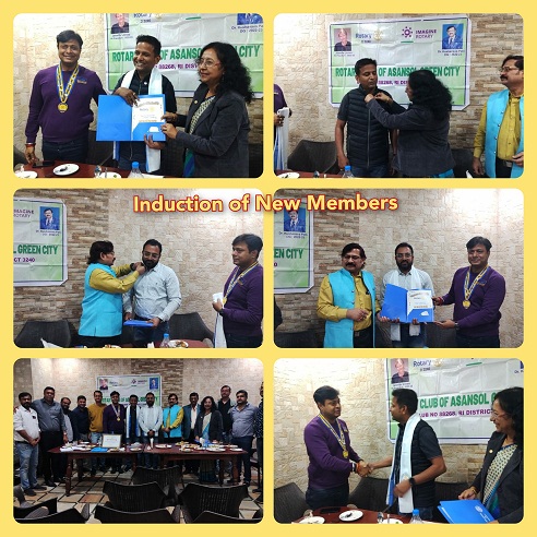 Expansion of Rotary by Induction of 2 New Members in our club.