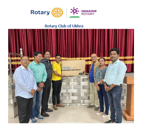 32″ TV Donation to Rotary Centre For Kidney Care