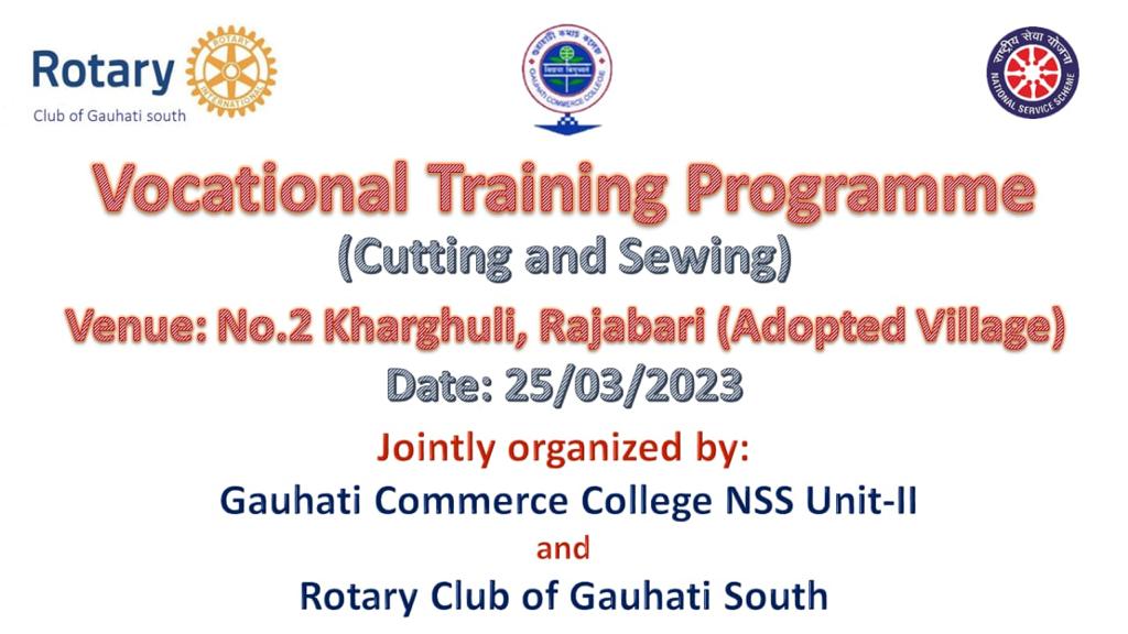 TRAINING ONSEWING AND CUTTING TO WOMEN VILLAGERS (25.03.2023)