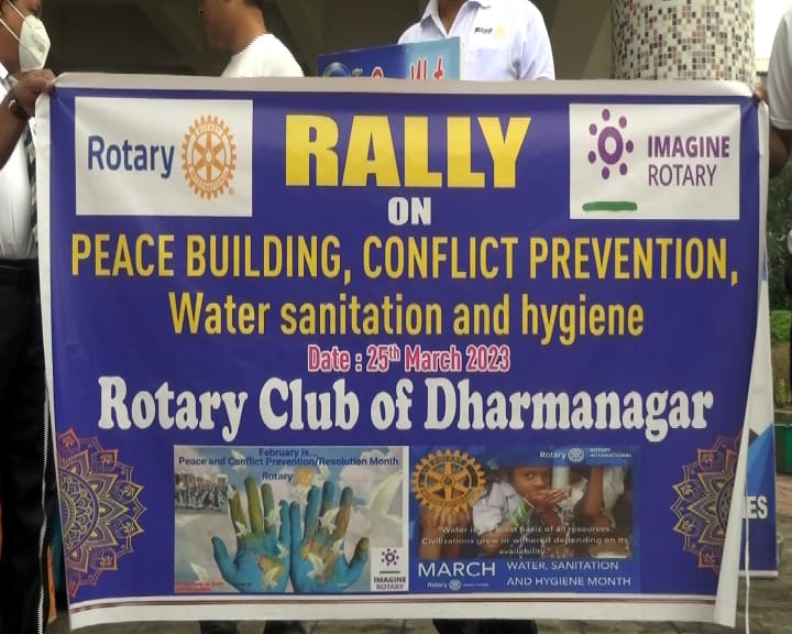 ON 25-03-2023 A RALLY ORGANISED ON ” PEACE BUILDING, CONFLICT PREVENTION ” & ” WATER, SANITATION – HYGIENE.