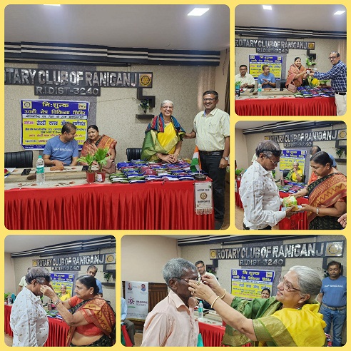Donation of Spectacles to Cataract operated patients at the end of Eye operation camp on 3rd March 2023