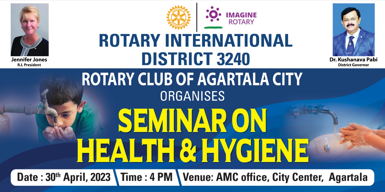 RCAC Seminar on Health and Hygiene with AMC Sanitation Workers on 30th April, 2023 at Agartala Municipal Corporation Office, City Centre, Agartala.