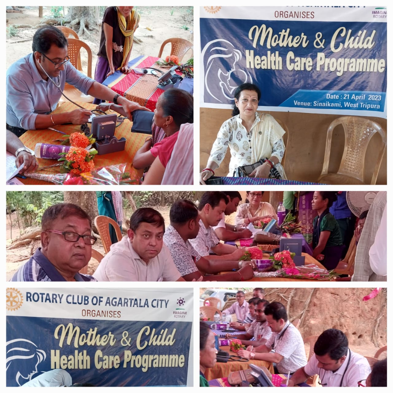 RCAC Health Camp on Mother and Child at Sinaikami Village, West Tripura on 21st April, 2023