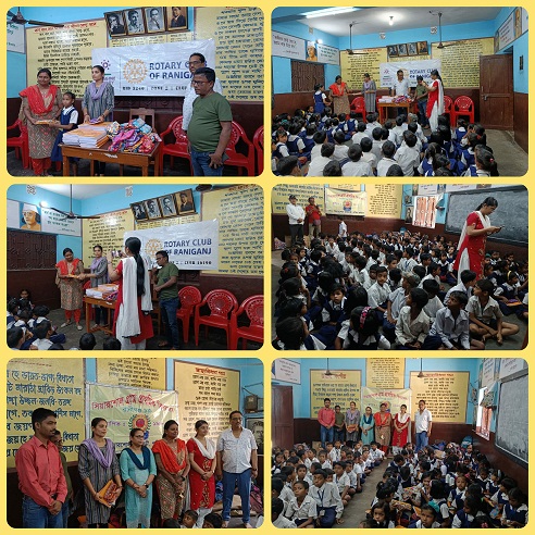 Distributed Study Materials to the Children of Searsole Village F P School under Literacy Project.