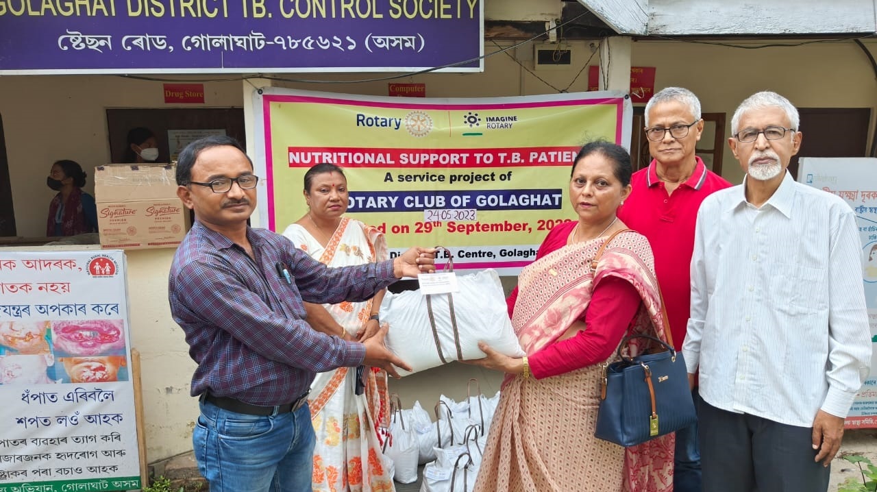 Nutritional support to needy T.B. patients for the month of May, 2023