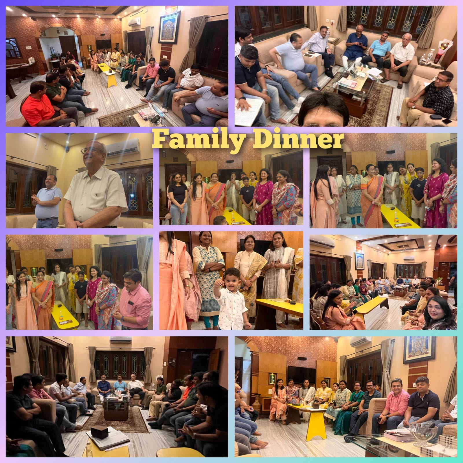 Organised our Board Meeting cum RWM followed by Family Dinner at the residence of our Charter Member Rtn Sunidar Jhunjhunwala