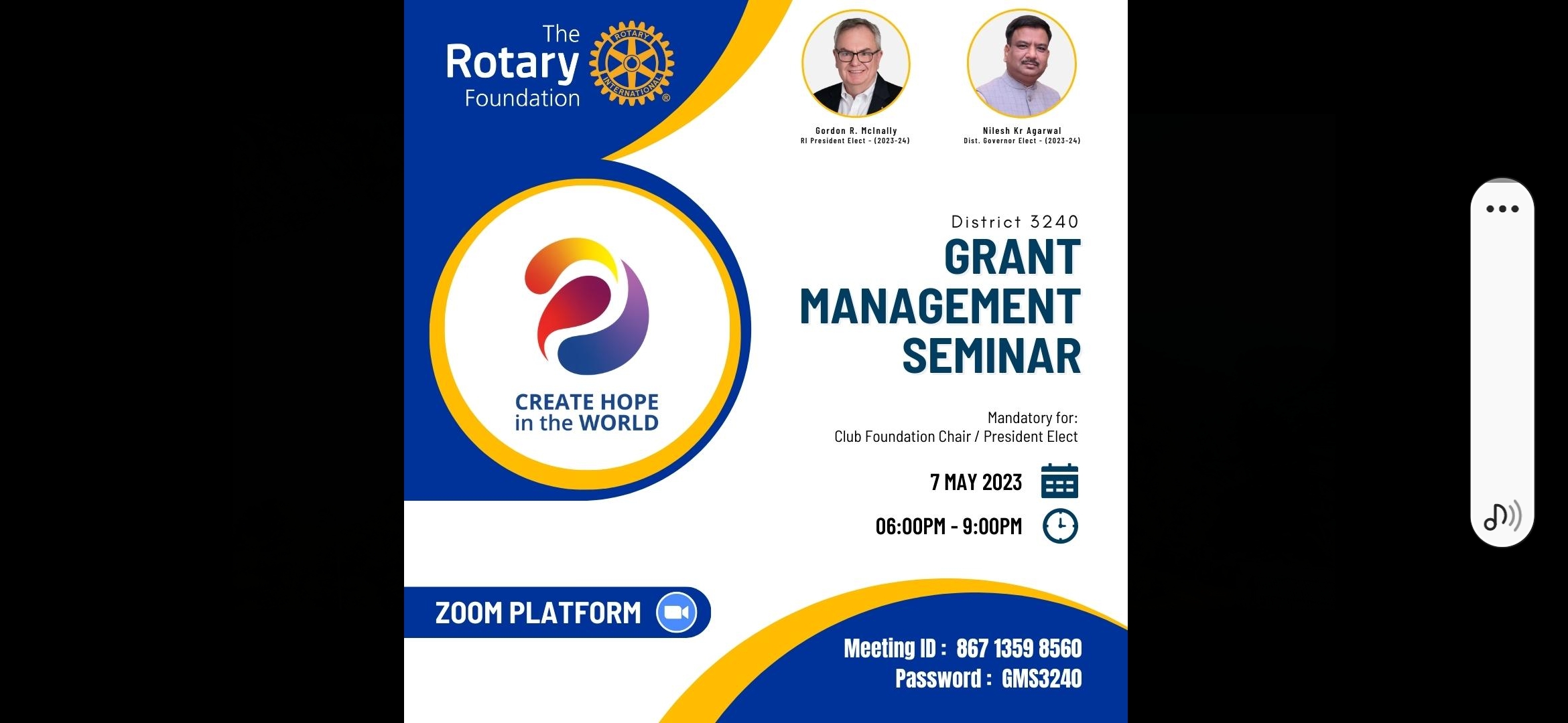 Grant management seminar was attended