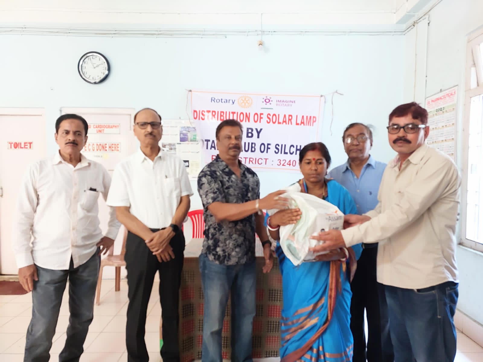 Distribution of Solar lamps to the needy families