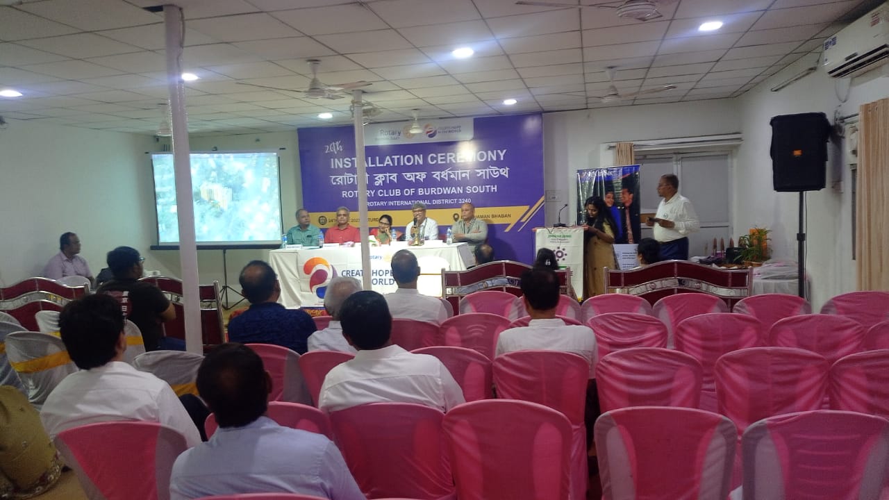 Attending Installation Ceremony of Rotary Club of Burdwan South.