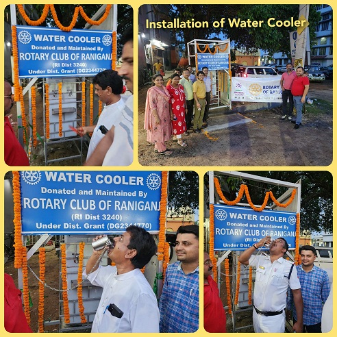 Installation of Water Cooler under District Grant Project at NSB Road, Pandit Pokhor, Raniganj