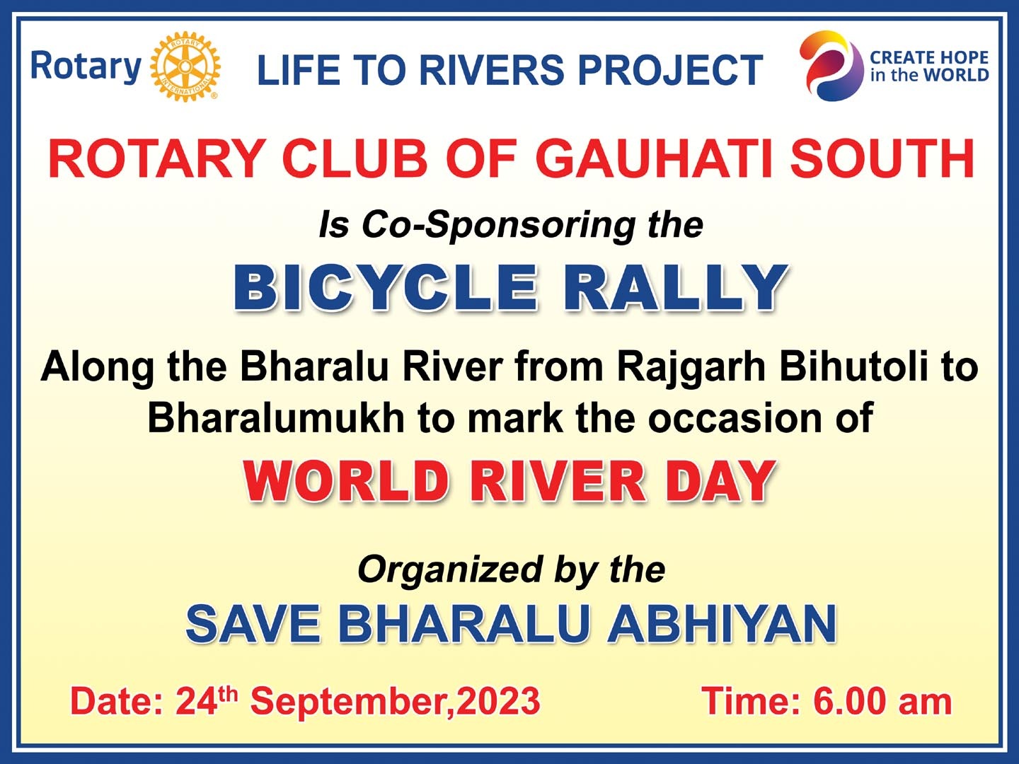 Bicycle Rally on World River Day